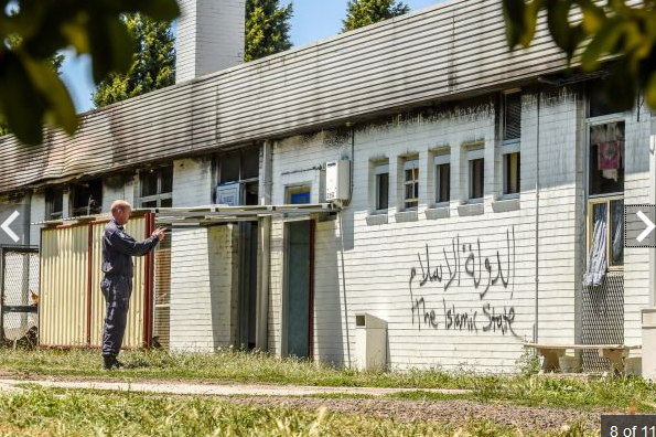 Melbourne Islamic centre firebombed and tagged with 