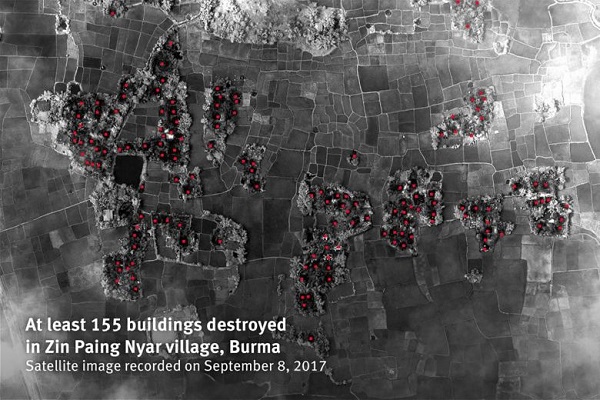 Amnesty International Releases Satellite Images of Burnt Rohingya Villages in Rakhine