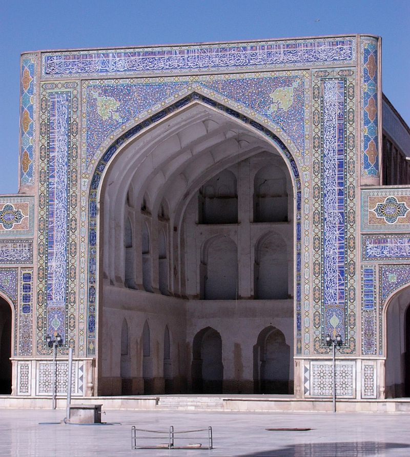 La mezquita azul de Mazar-e Sharif en Afganistán