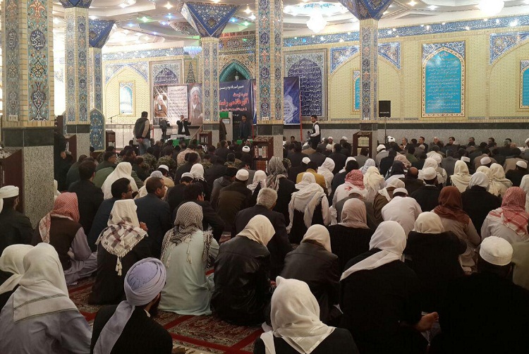 بزرگداشت سومین روز ارتحال آیت‌الله هاشمی رفسنجانی در مسجد جامع زاهدان + عکس