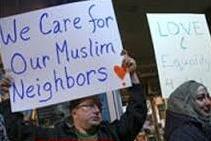 تجمع همبستگی با مهاجران مسلمان در «کلرادو» آمریکا