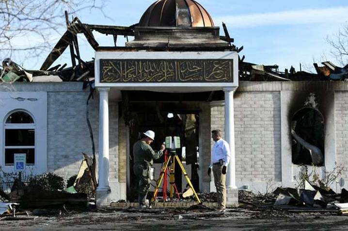 عامل آتش‌سوزی مسجد تگزاس دستگیر شد