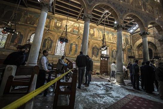 داعش مسئولیت انفجار کلیسای قاهره را برعهده گرفت