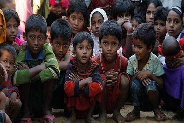 ده‌ها هزار کودک مسلمان گرسنه میانماری در معرض خطر مرگ