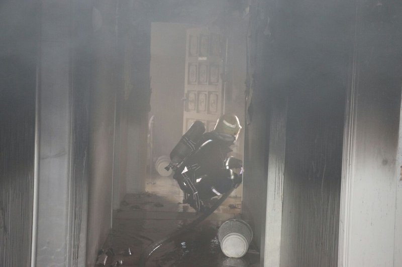 آتش‌سوزی در محل اقامت زائران در مکه + عکس
