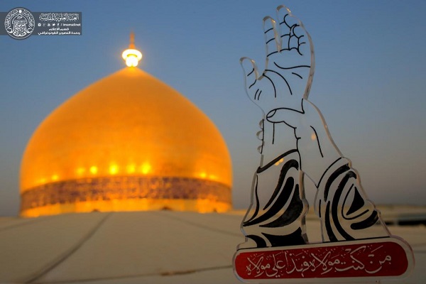 گل‌آرایی و آذین‌بندی حرم علوی به مناسبت عید غدیر + عکس