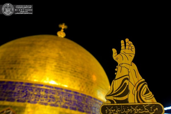 گل‌آرایی و آذین‌بندی حرم علوی به مناسبت عید غدیر + عکس