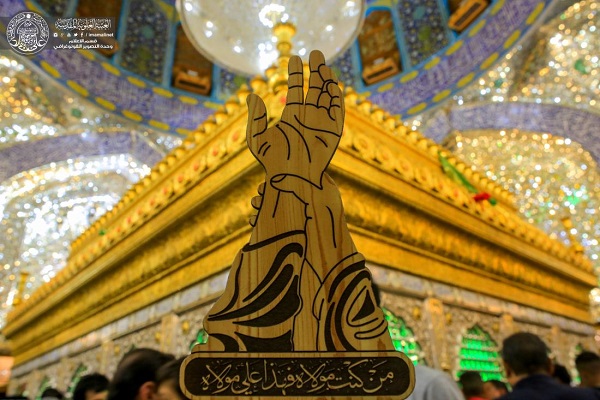 گل‌آرایی و آذین‌بندی حرم علوی به مناسبت عید غدیر + عکس