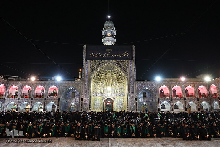 آئین خطبه‌خوانی شب شهادت امام رضا(ع) برگزار شد