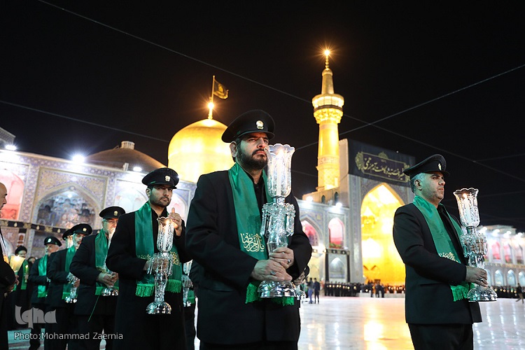 آئین خطبه‌خوانی شب شهادت امام رضا(ع) برگزار شد