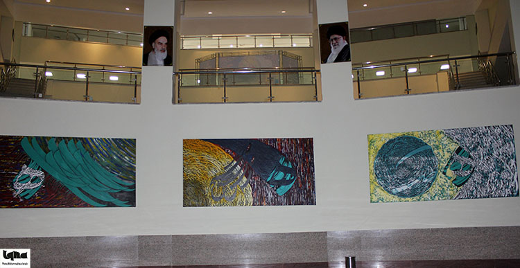 برپایی نمایشگاه نقاشیخط  استاد شعبانی در تالار قرآن همدان