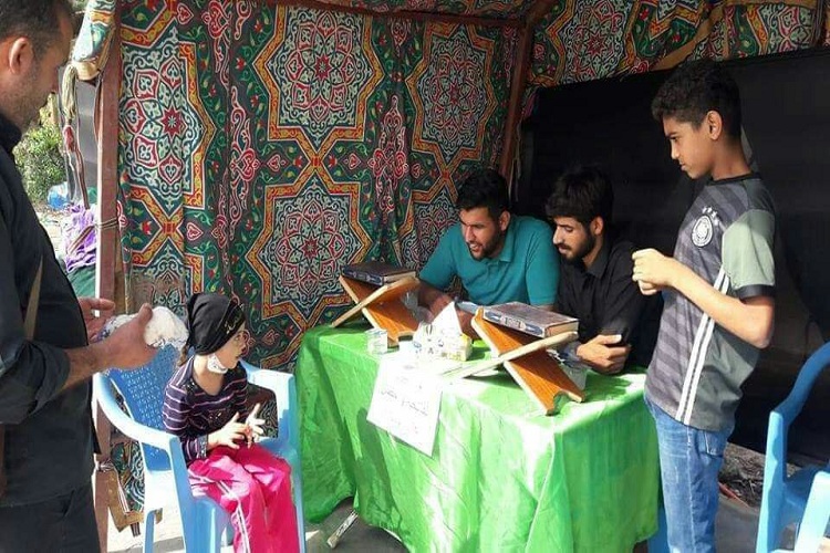«استراحه القرآنیه»؛ میعادگاه قرآنی زائران پیاده اربعین در عراق