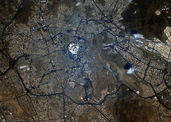 La Mecque depuis l’espace+photos