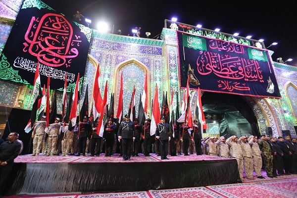Bendera Berkabung Huseini Berkibar di atas Kubah Para Imam di Irak