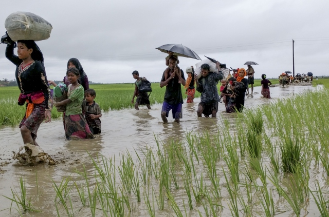 Arakanlı Müslümanlar Bangladeş sınırına kaçıyor