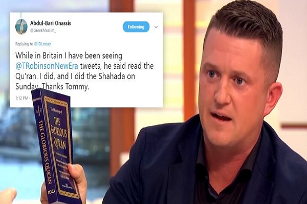 Man Converts to Islam after EDL Leader Asked People to Read Quran