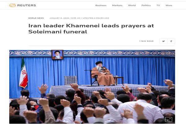 Widespread Coverage of Gen. Soleimani Funeral in World Media