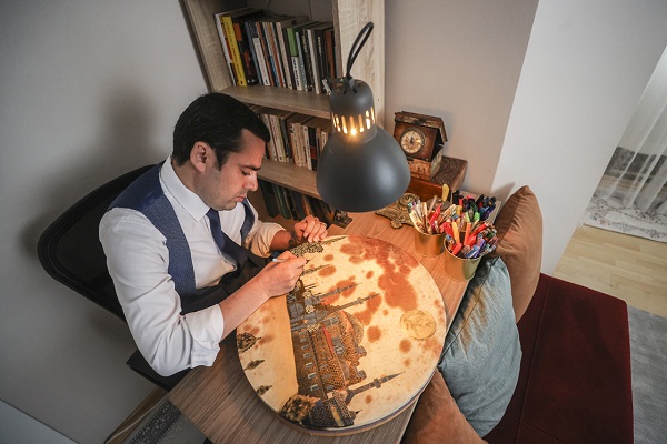 Turkish Muezzin Seeking Global Attention by Unique Leather Art