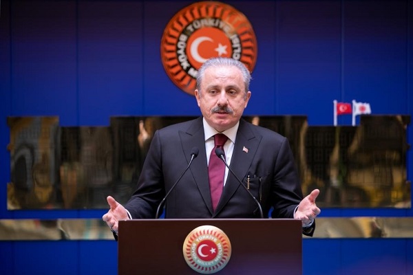 Turkey's Parliament Speaker Mustafa Şentop