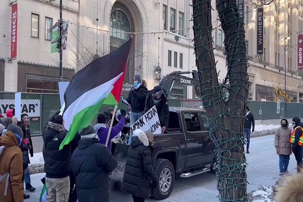 Anti-Israel rally in Canada