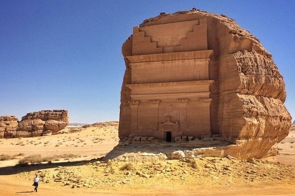 Mada'in Saleh or Al-Hijr in the Hijazi mountainous region of Saudi Arabia