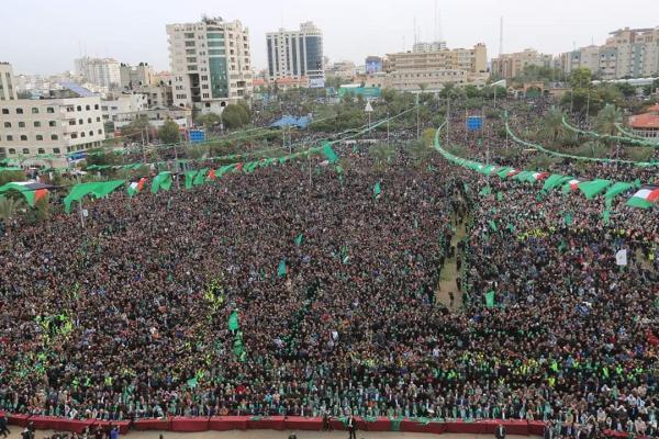 Supporters of Hamas in Gaza