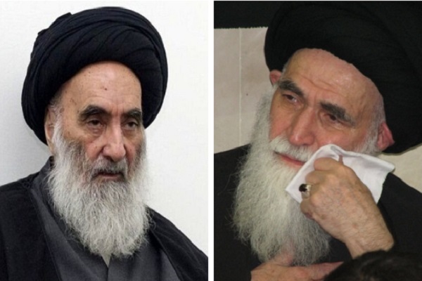 Ayatollah Sistani and Ayatollah Rouhani
