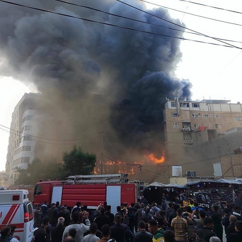 Huge Fire Erupts at Warehouse in Iraq’s Karbala  