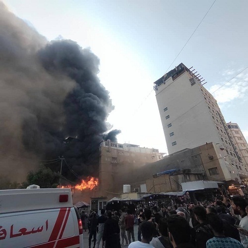 Huge Fire Erupts at Warehouse in Iraq’s Karbala  