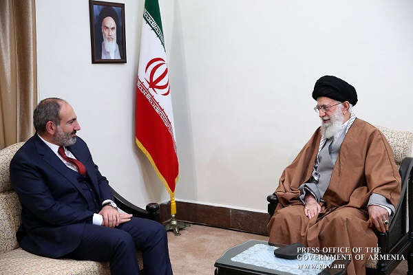 Armenian Prime Minister Nikol Pashinyan meets with Leader of the Islamic Revolution