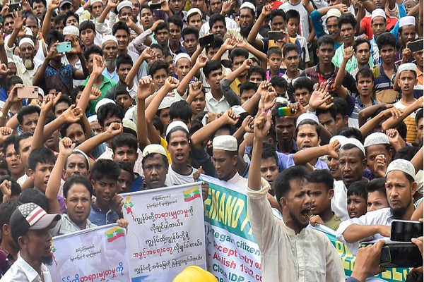 Rally Held by Rohingya Refugees in Bangladesh to Go Home