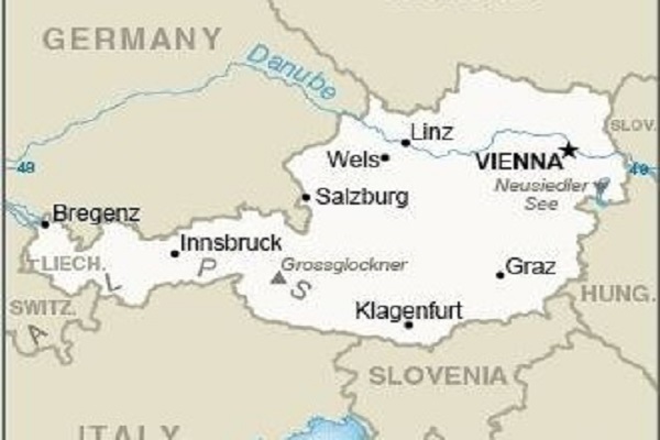 Map of Austria