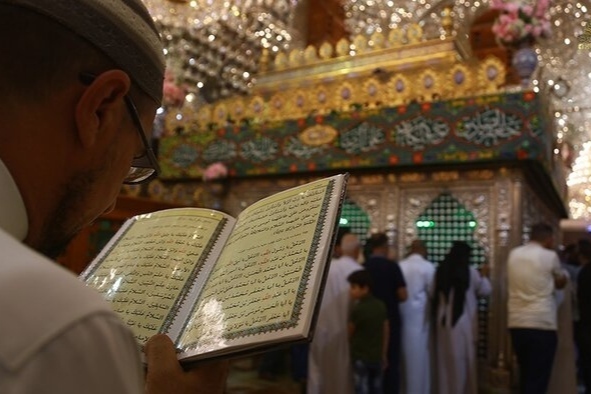 Pilgrims at Imam Jawad (AS) holy shrine