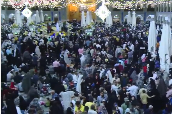 Pilgrims at Imam Reza (AS) holy shrine in Mashhad