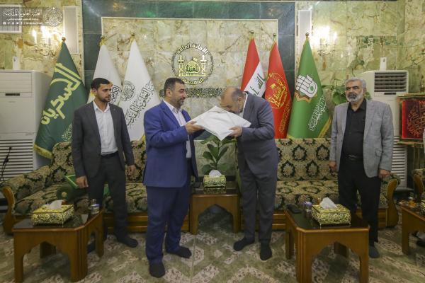 Ghadir Flag Arrives at Hazrat Abbas Holy Shrine