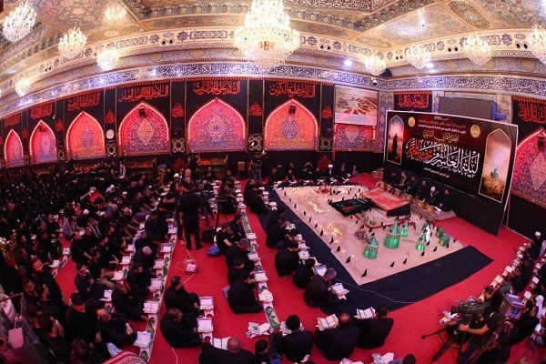 Ashura Mourners Attend Quranic Circle at Imam Hussein Holy Shrine