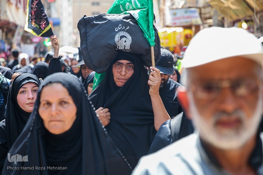 People in Najaf prepare for next phase of walk towards Karbala on September 11, 2022.