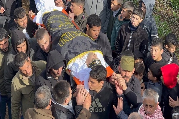 Funeral procession in West Bank