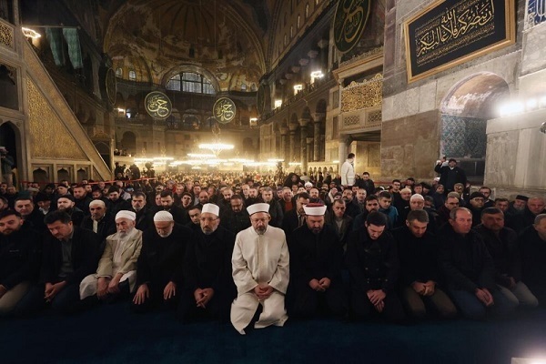 First Morning Prayers of 2023 at Hagia Sophia