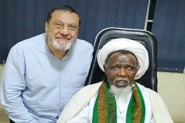 Masoud Shajareh (left) and Sheikh Zakzaky (right)