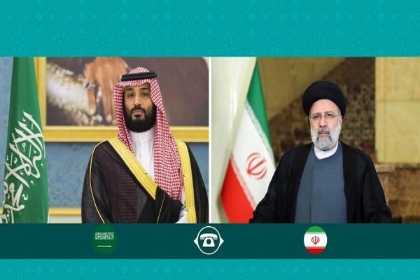 Iranian President (right) and Saudi crown prince (left)