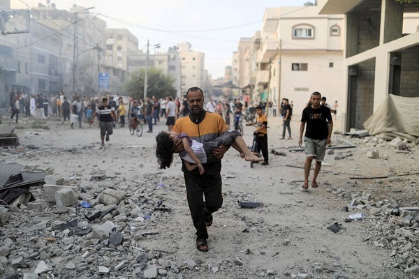 Gaza Strip under Israeli raids