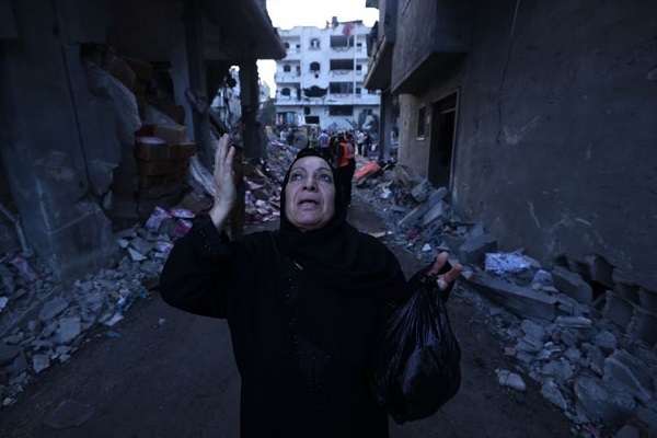 Displaced Palestinians in Gaza