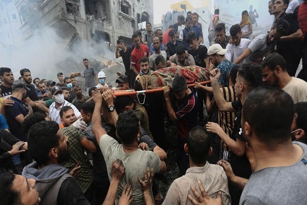 Israeli massacre of people in Gaza Strip