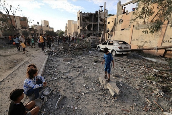 Destruction resulting from Israeli attacks on Gaza