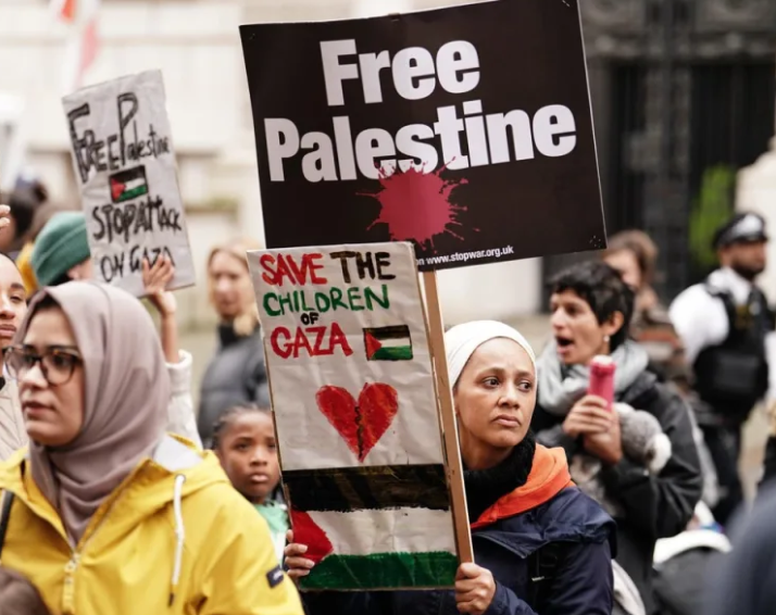 Thousands in London Voice Support for Palestine amid Israeli Aggression