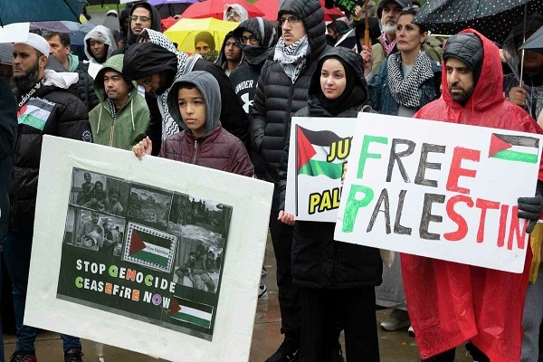 Rally in support of Palestine in US