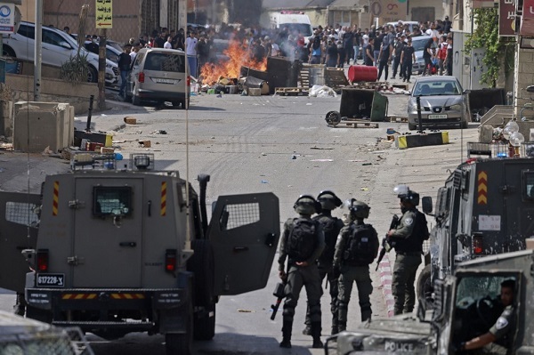 Palestinians' clash with Israeli forces in West Bank