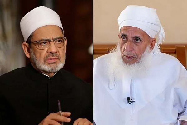 Sheikh of Al-Azhar (left) and Mufti of Oman (right)