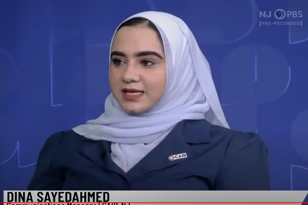 CAIR-NJ Communications Manager Dina Sayedahmed